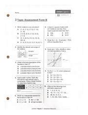 How to Use 3 Topic Assessment Form B Answer Key
